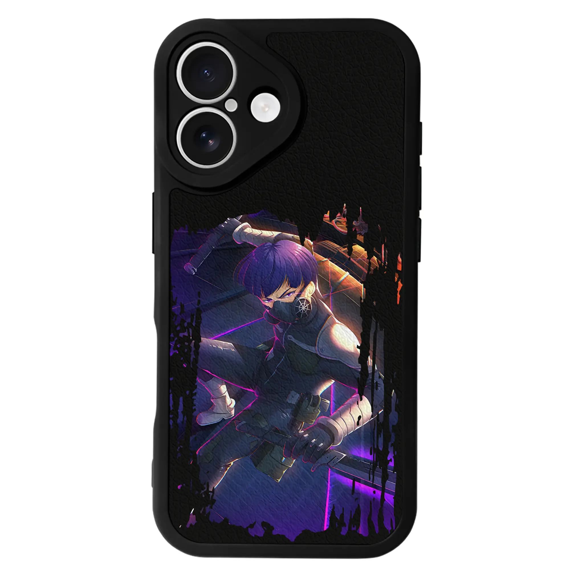 怪獣8号 グッズ,保科宗四郎 - IPhone 16シリーズ対応 ・ シリコンスマホケース ・ レザー調 ・ 高精度フィット ・ 耐衝撃 ・ ワイヤレス充電対応 ・ 精密カット